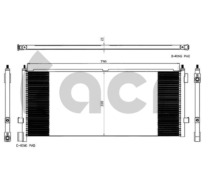 Condenseur, climatisation ACR 300563