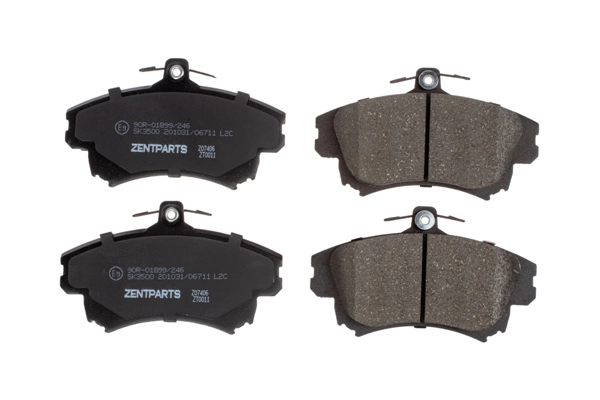 Kit de plaquettes de frein, frein à disque ZentParts Z07406