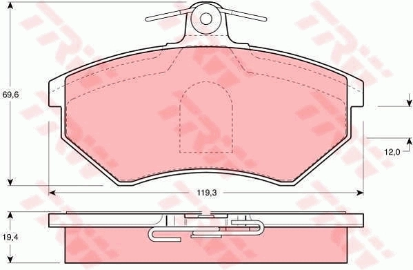 Kit de freins, frein à disques TRW GTD1089
