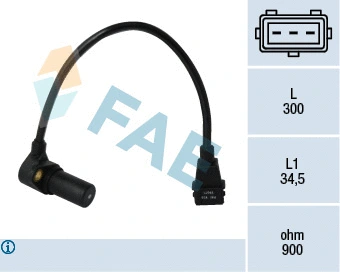Capteur d'angle, vilebrequin FAE 79071