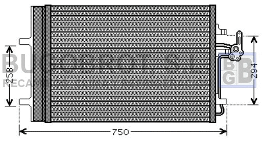 Condenseur, climatisation BUGOBROT 62-FD5427