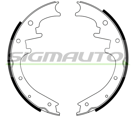 Jeu de mâchoires de frein SIGMAUTO SFA423