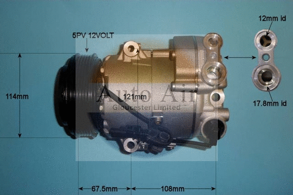 Compresseur, climatisation AUTO AIR GLOUCESTER 14-7478P