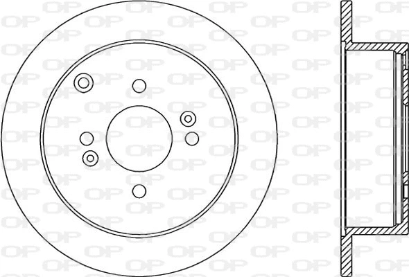 Disque de frein OPEN PARTS BDA2354.10