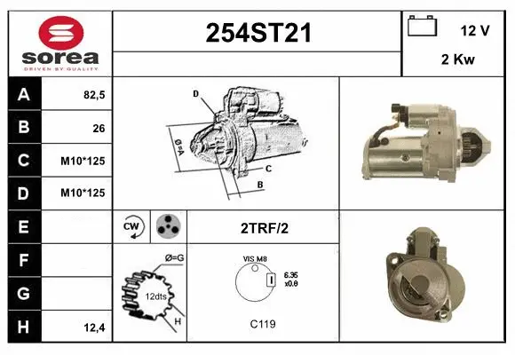 Démarreur STARTCAR 254ST21