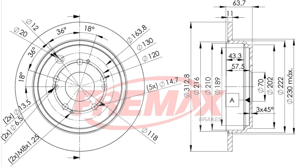 Disque de frein FREMAX BD-4079