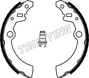 Jeu de mâchoires de frein TRUSTING 110.335