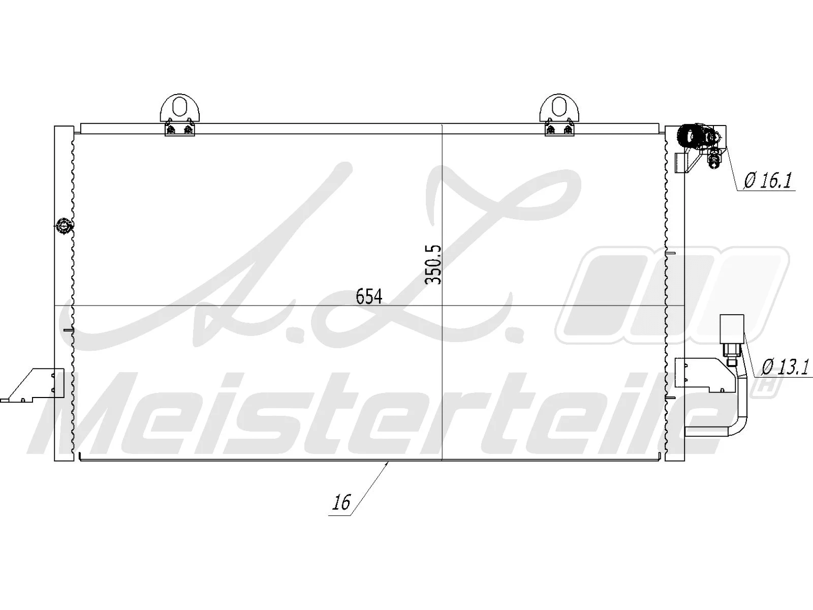 Condenseur, climatisation A.Z. Meisterteile AZMT-45-030-1365