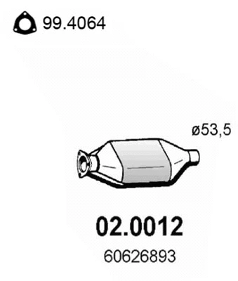 Catalyseur ASSO 02.0012