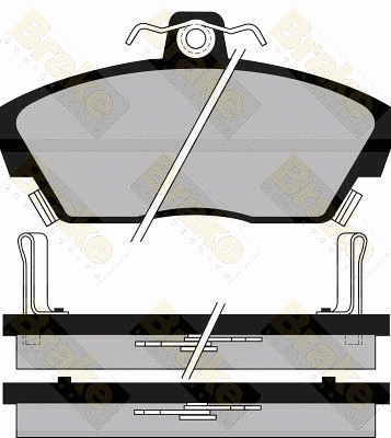 Kit de plaquettes de frein, frein à disque Brake ENGINEERING PA539
