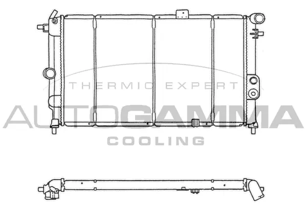 Radiateur, refroidissement du moteur AUTOGAMMA 103602