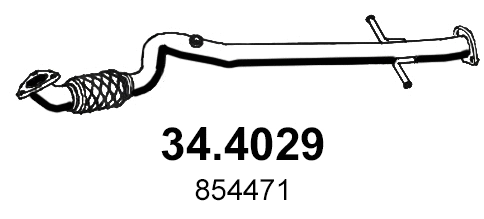 Tuyau d'échappement ASSO 34.4029