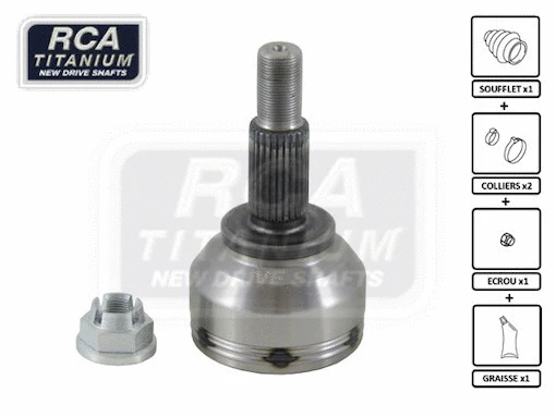 Jeu de joints, arbre de transmission RCA FRANCE RN904
