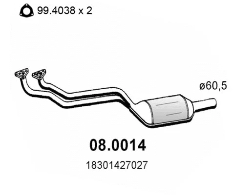Catalyseur ASSO 08.0014