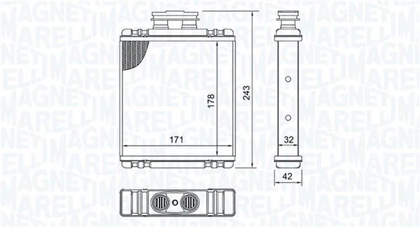 Système de chauffage MAGNETI MARELLI 350218517000