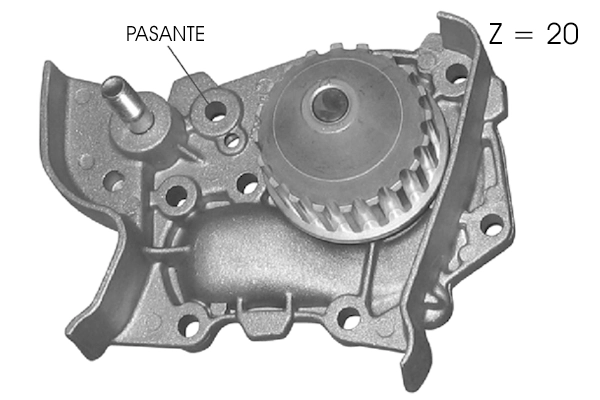 Pompe à eau, refroidissement du moteur GGT PA12768