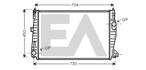 Radiateur, refroidissement du moteur EACLIMA 31R03035
