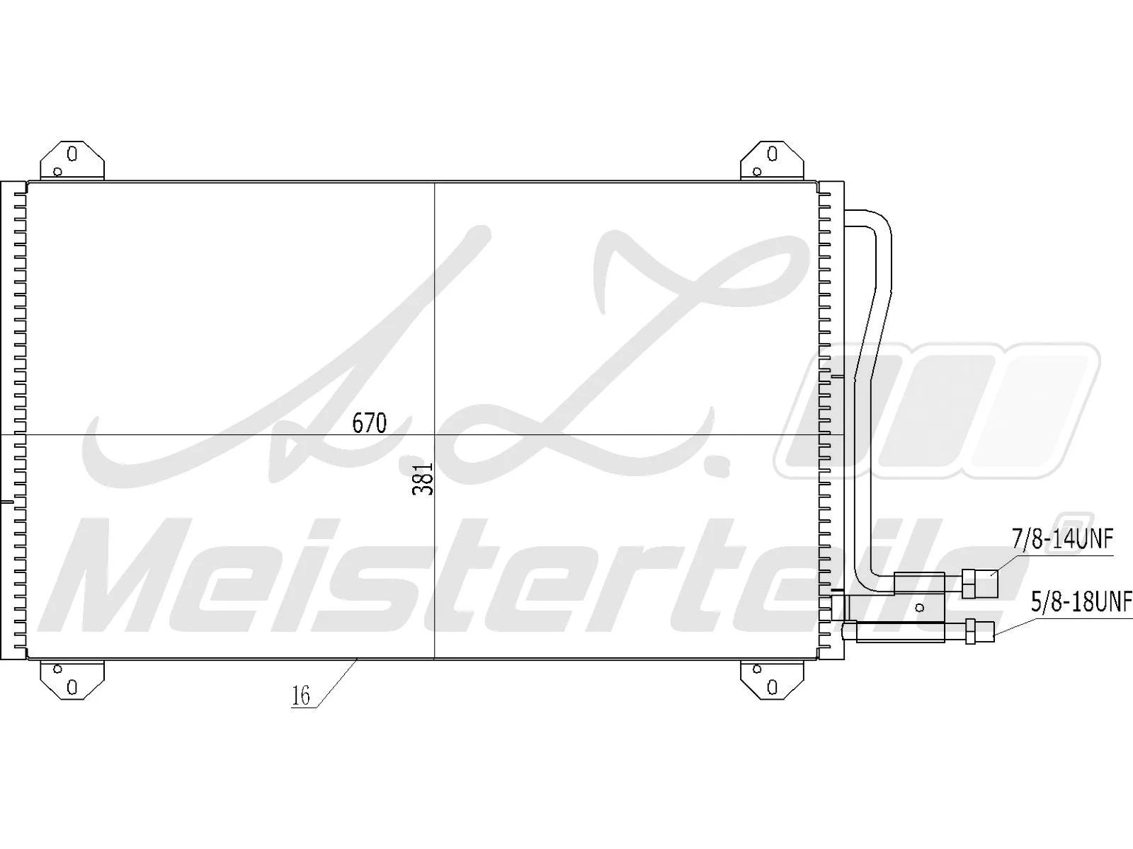 Condenseur, climatisation A.Z. Meisterteile AZMT-45-030-1079