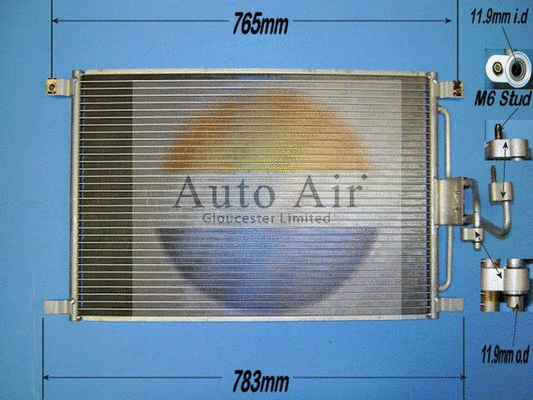 Condenseur, climatisation AUTO AIR GLOUCESTER 16-2045