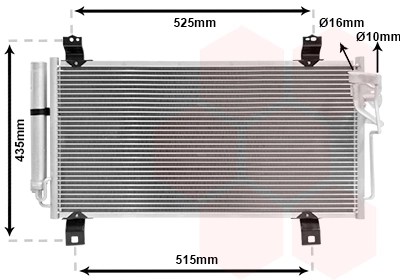 Condenseur, climatisation VAN WEZEL 27005231