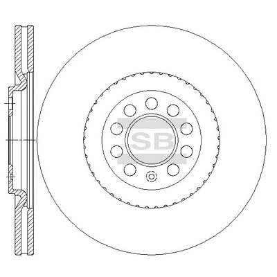 Disque de frein Hi-Q SD5439