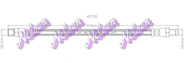Flexible de frein KAWE H1738