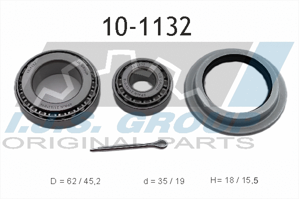 Kit de roulements de roue IJS GROUP 10-1132