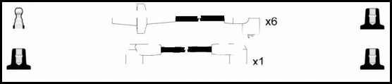Kit de câbles d'allumage LEMARK HOES773
