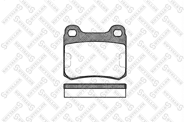 Kit de plaquettes de frein, frein à disque STELLOX 168 000-SX