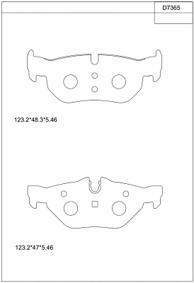Kit de plaquettes de frein, frein à disque ASIMCO KD7365