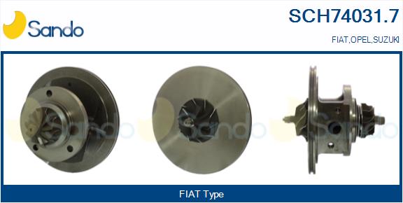 Groupe carter, turbocompresseur SANDO SCH74031.7
