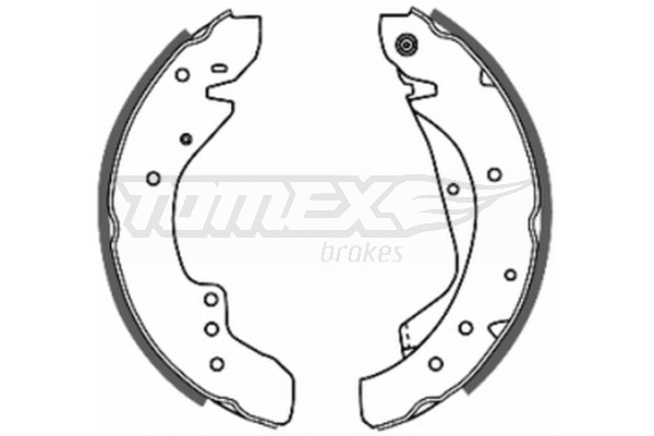 Jeu de mâchoires de frein TOMEX Brakes TX 20-59