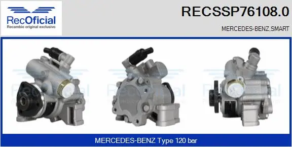 Pompe hydraulique, direction RECOFICIAL RECSSP76108.0