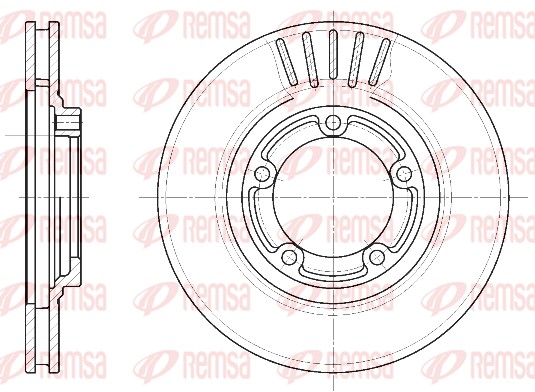 Disque de frein REMSA 6636.10