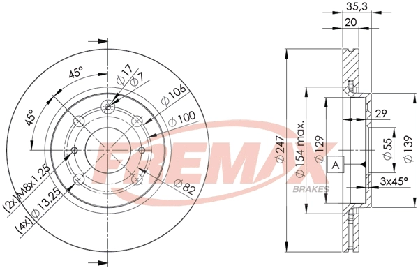 Disque de frein FREMAX BD-4700