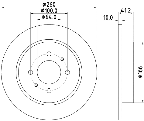 Disque de frein MINTEX MDC953