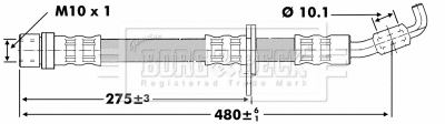 Flexible de frein BORG & BECK BBH6859