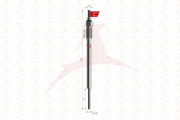 Bougie de préchauffage MEHA AUTOMOTIVE MH70149