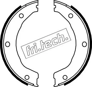 Jeu de mâchoires de frein, frein de stationnement fri.tech. 1040.158
