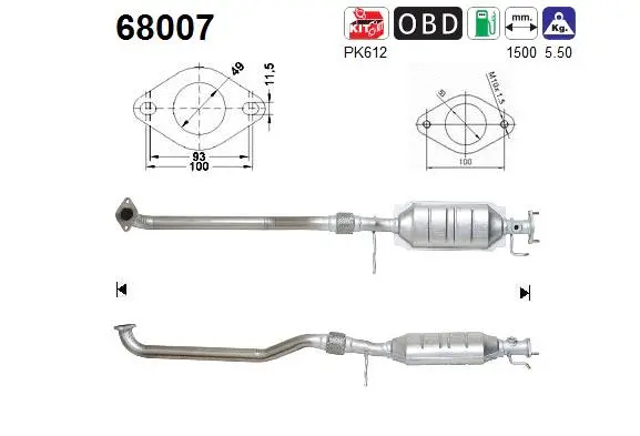 Catalyseur AS 68007