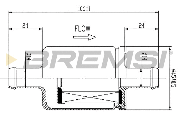 Filtre à carburant BREMSI FE0330