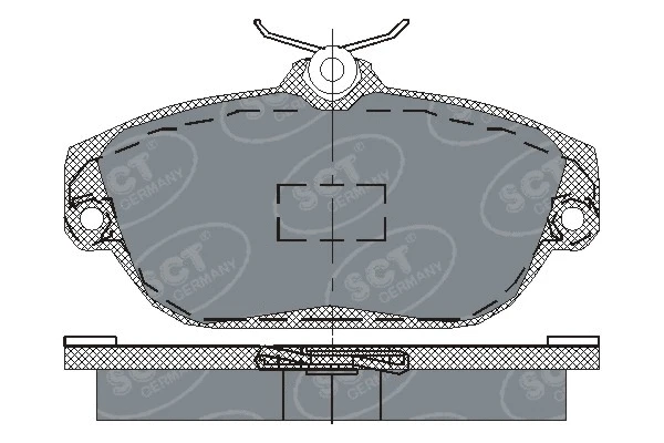 Kit de plaquettes de frein, frein à disque SCT - MANNOL SP 201 PR