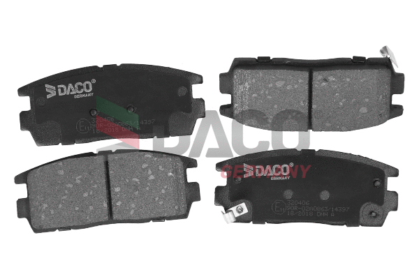 Kit de plaquettes de frein, frein à disque DACO Germany 320406