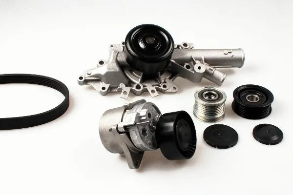 Pompe à eau+Jeu de courroie trapézoïdale à nervures GK K980493B