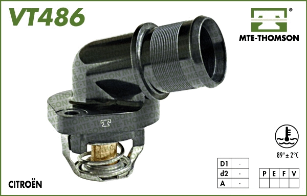 Thermostat, liquide de refroidissement MTE-THOMSON VT486.89