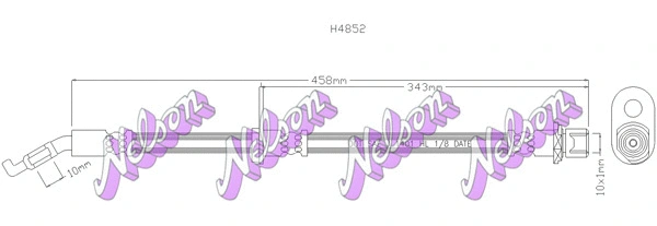 Flexible de frein KAWE H4852