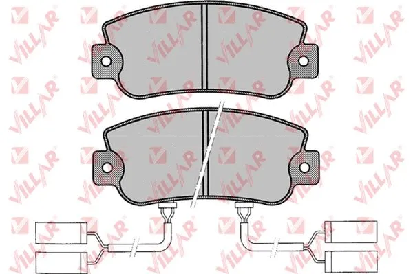 Kit de plaquettes de frein, frein à disque VILLAR 626.0019