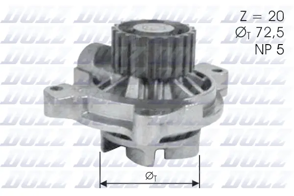 Pompe à eau, refroidissement du moteur DOLZ A180