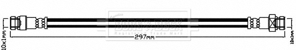 Flexible de frein BORG & BECK BBH8242