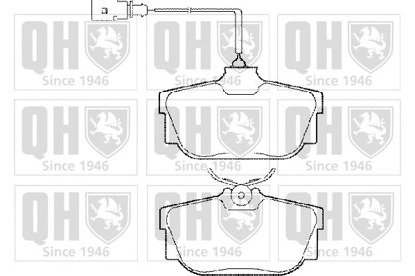 Kit de plaquettes de frein, frein à disque QUINTON HAZELL BP1285